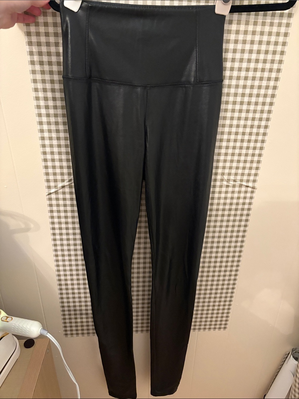 ARITIZA High-Waist Black Faux Leather Leggings